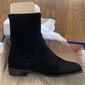 Stuart Weitzman LILENE Bootie Black Suede 8.5